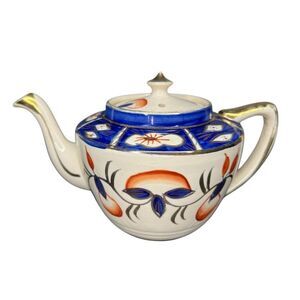 ARTHUR WOOD ENGLAND TEAPOT IMARI GAUDY WELSH VINTAGE 3783